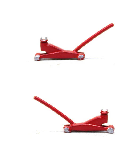 BSCPJRED2 Red Car Pump Jacks - Car Garage Accessory - Pack of 2