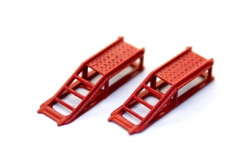 BSREDCR2 Red Car Ramps - Car Garage Accessory - Pack of 2