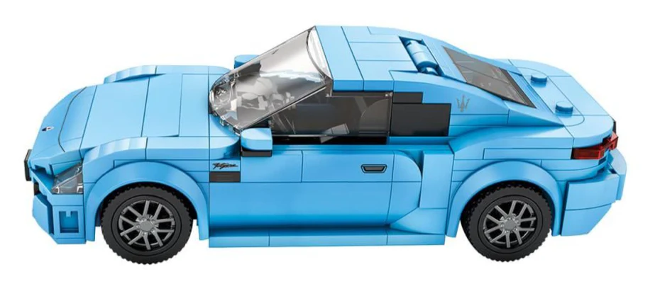 824 Maserati Sky Blue Sports Car 384pc Construction Set - Image 2