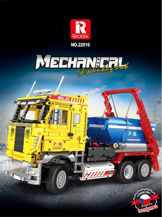 22016 RC Dumpster Container Truck 1918pc Construction Set