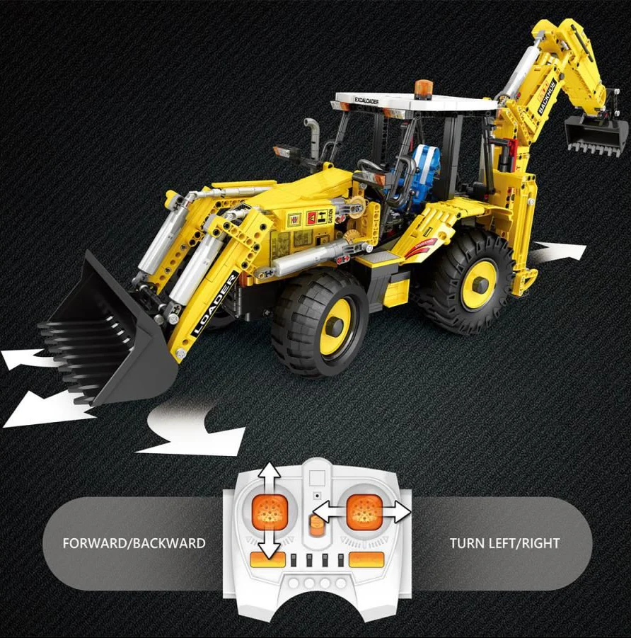 22018 RC Multi Purpose Construction Vehicle 2466pc Set - Image 2