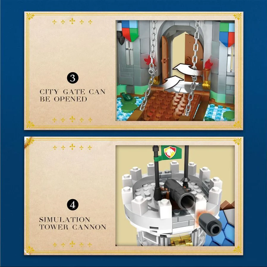 66006A1 Medieval Castle 2722pc Construction Set - Image 4