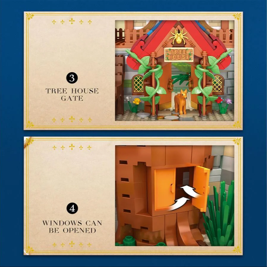 66008 Medieval Tree House 2566pc Construction Set - Image 4