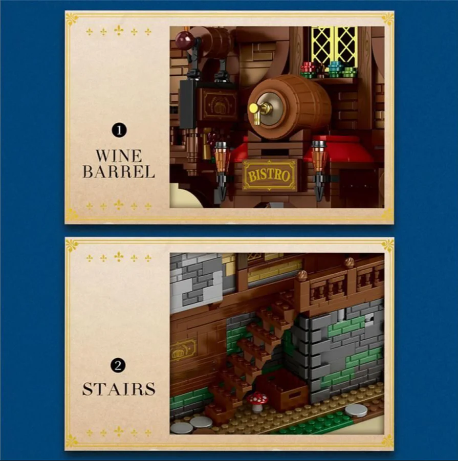 66018 Medieval Bistro 2831pc Construction Set - Image 4