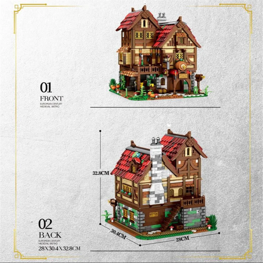 66018 Medieval Bistro 2831pc Construction Set - Image 5