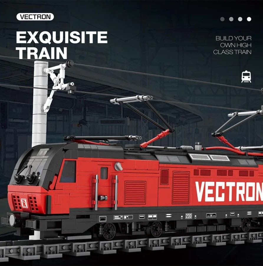 66019A European Electric Locomotive 1889pc Construction Set - Image 2