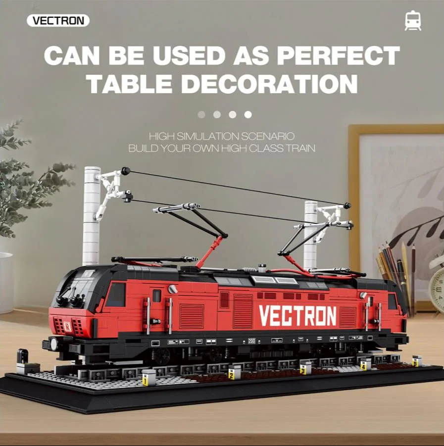 66019A European Electric Locomotive 1889pc Construction Set - Image 3