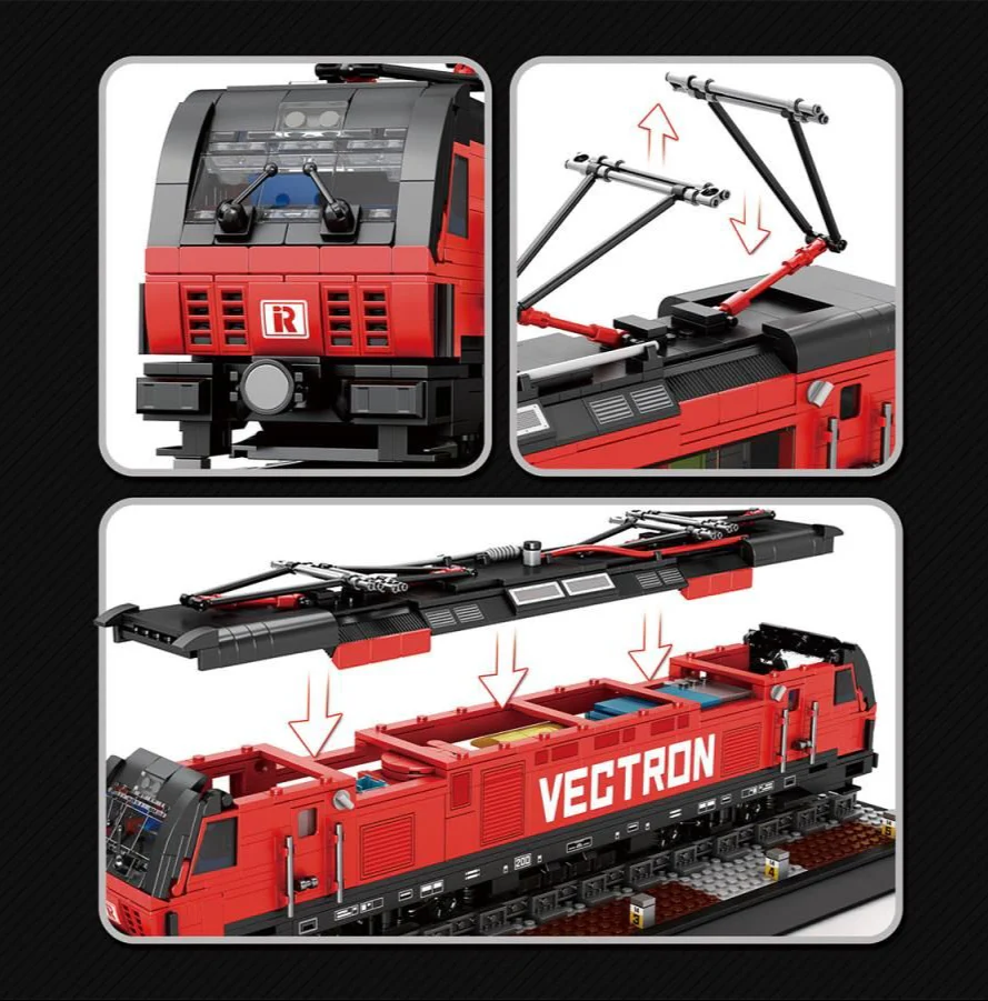 66019A European Electric Locomotive 1889pc Construction Set - Image 5