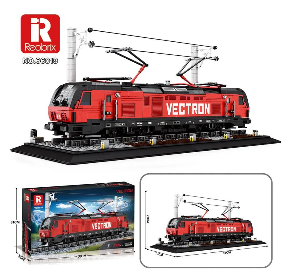 66019A European Electric Locomotive 1889pc Construction Set - Image 6