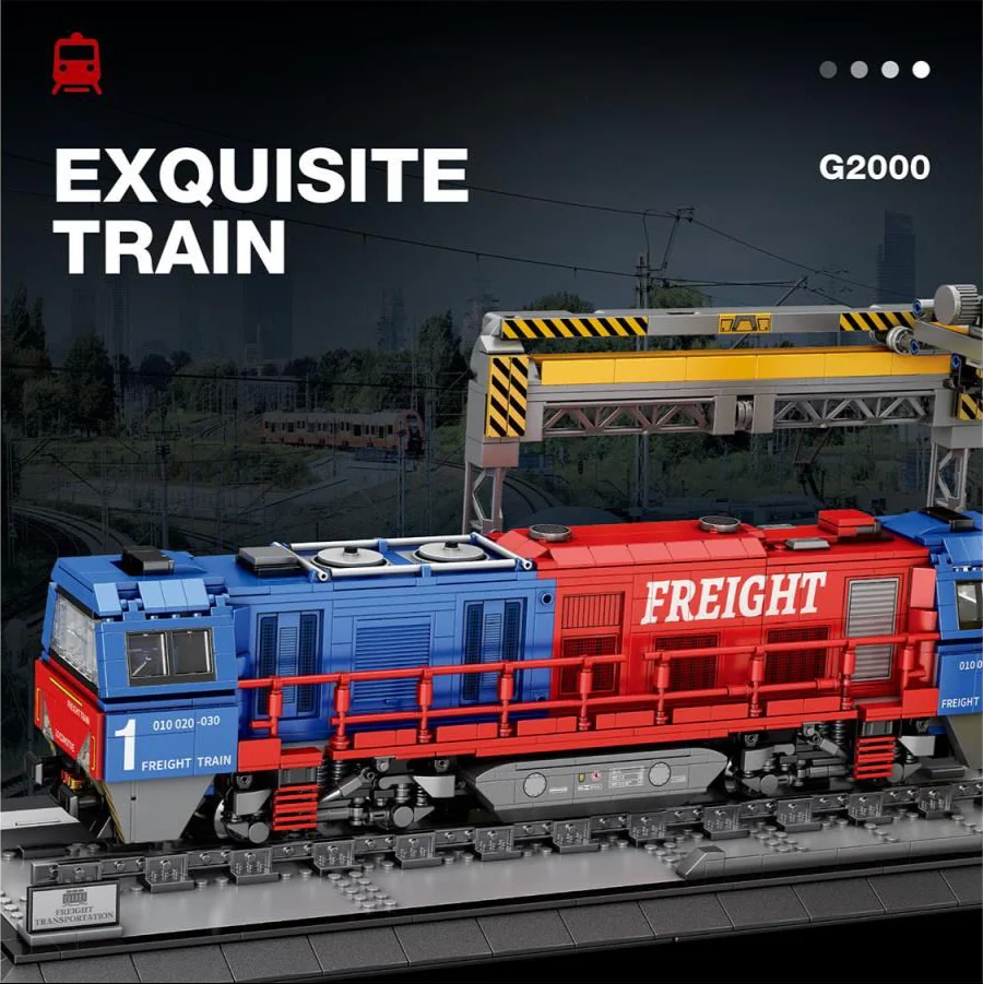 66021A European Diesel Locomotive 1980pc Construction Set - Image 2