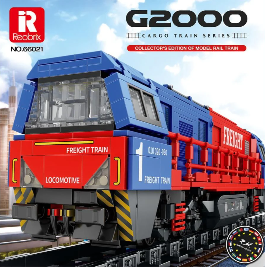 66021A European Diesel Locomotive 1980pc Construction Set - Image 7