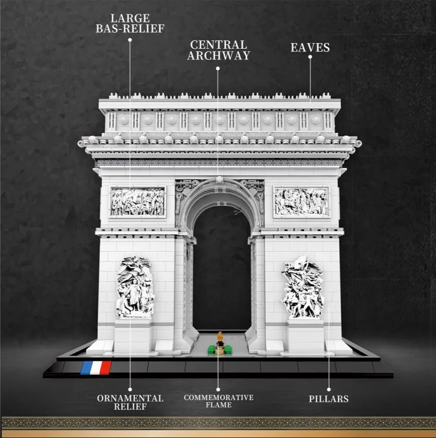 66024 L'Arc de Triumphe 3718pc Construction Set - Image 5