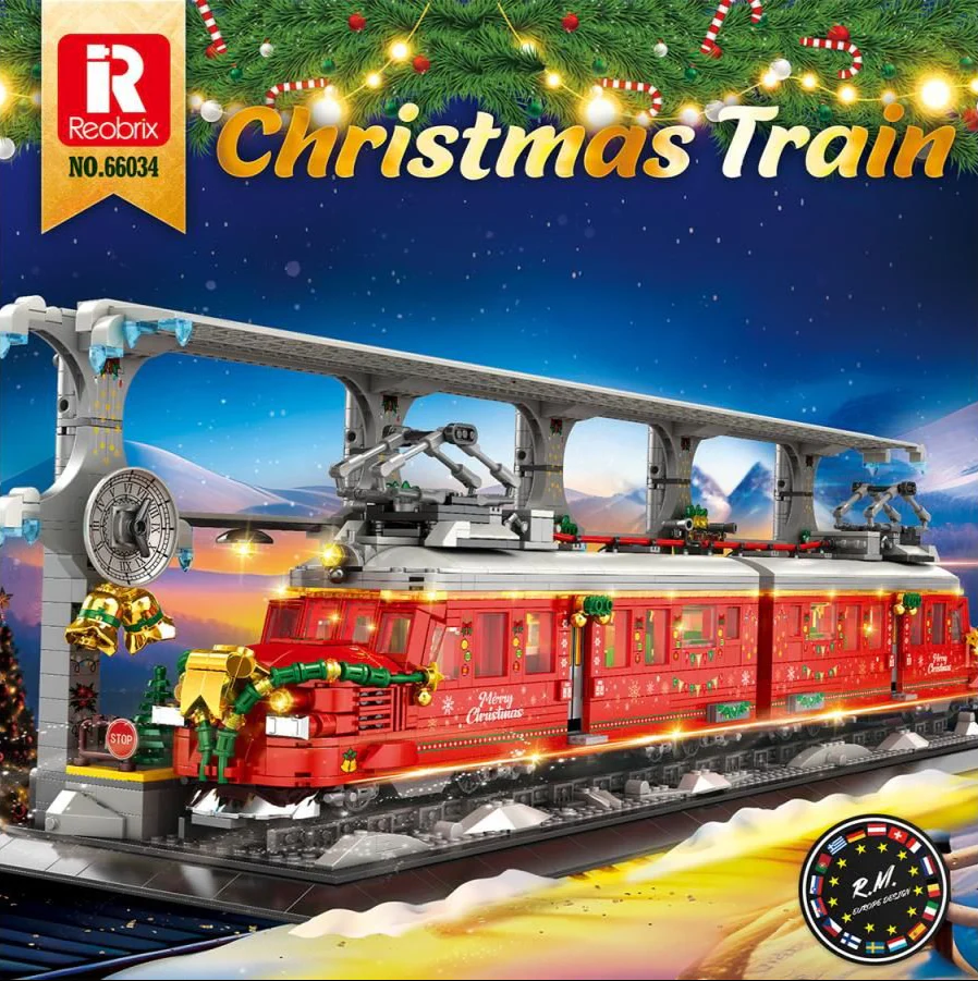 66034 Christmas Train 2822pc Construction Set - Image 7