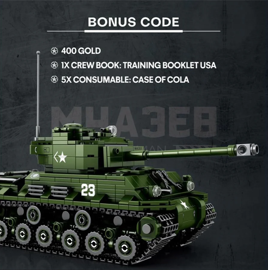 77030 World of Tanks Sherman 836pc Construction Set - Image 2
