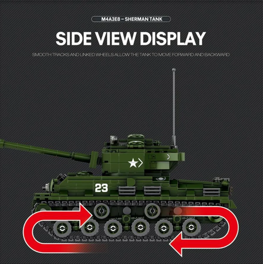 77030 World of Tanks Sherman 836pc Construction Set - Image 4