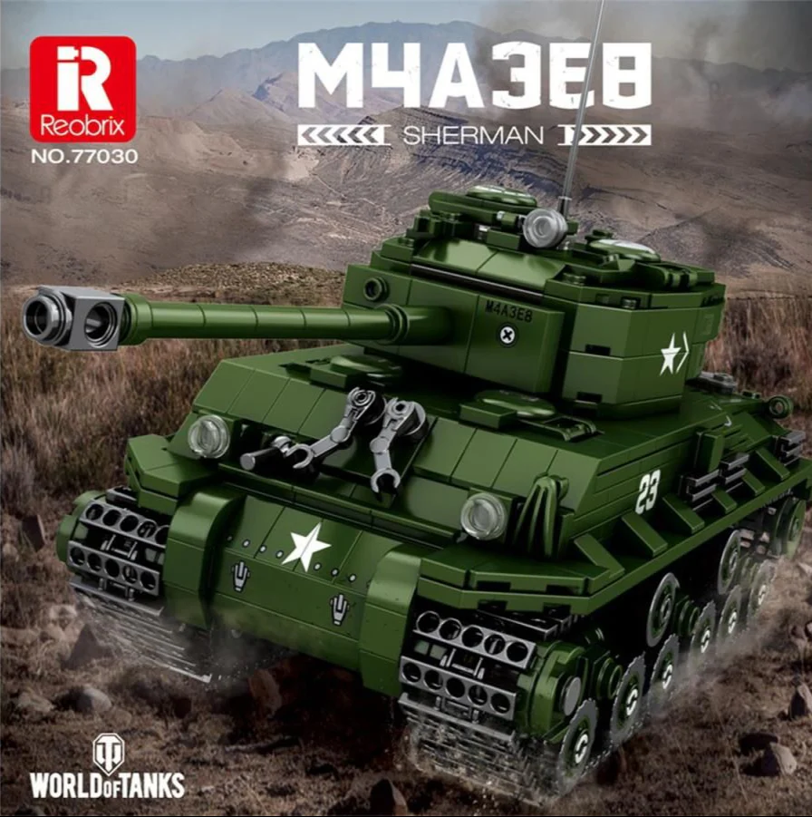 77030 World of Tanks Sherman 836pc Construction Set - Image 7