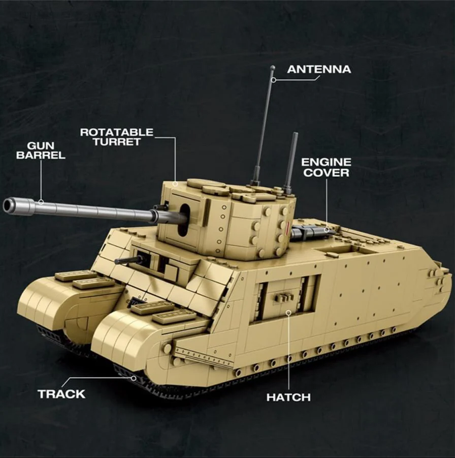 77032 World of Tanks TOG II 1427pc Construction Set - Image 5