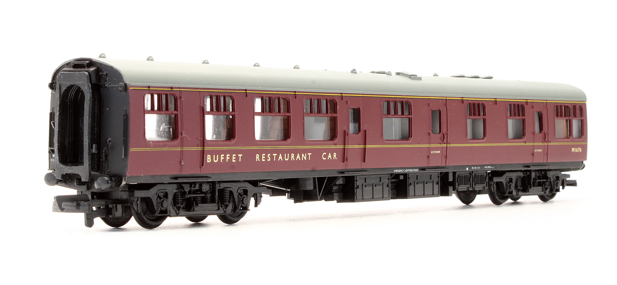 Pre-Owned 12106 MK1 Buffet Car Maroon 'M1676' - Image 2