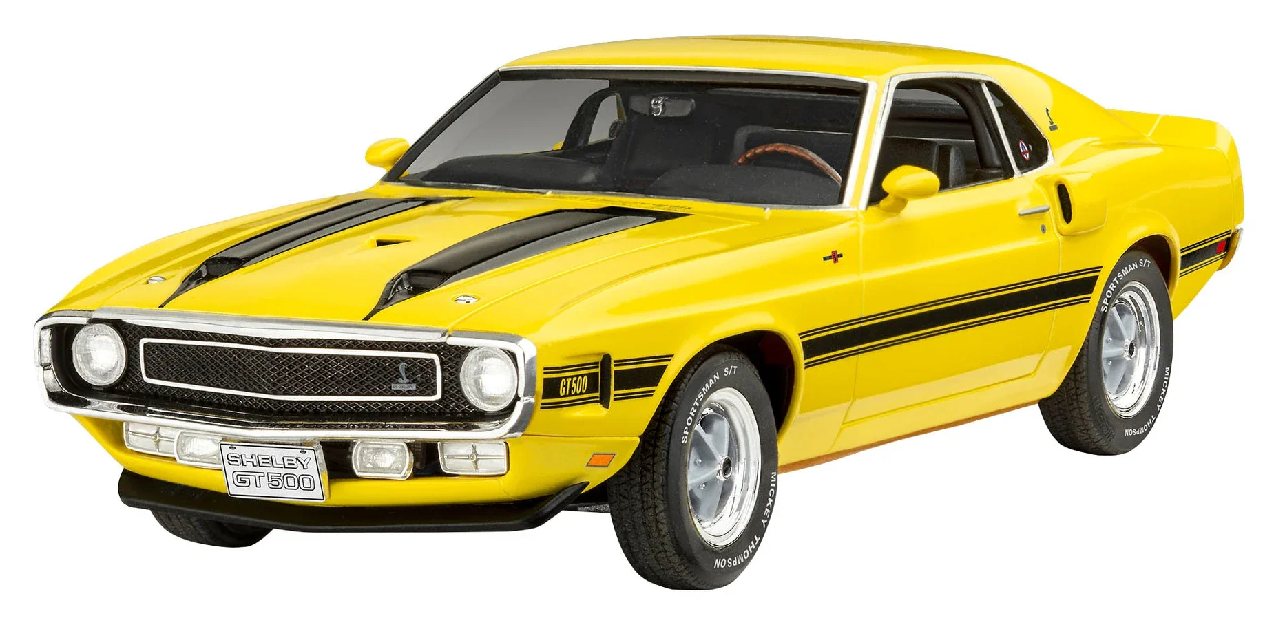 07729 70 Shelby Mustang GT500 Model Kit - Image 2