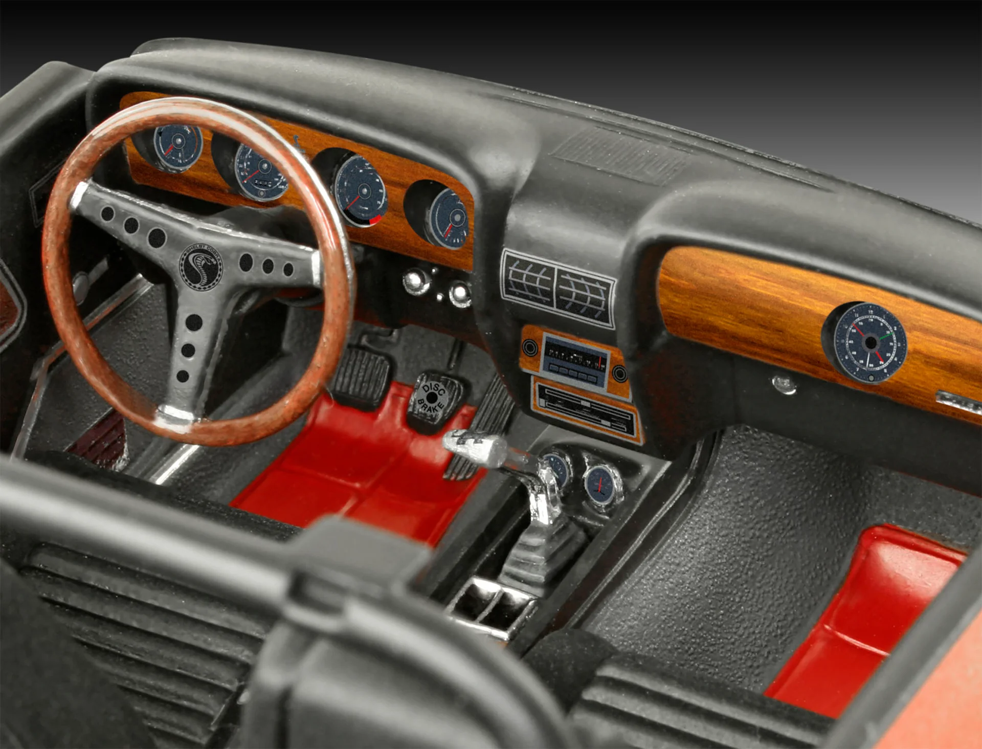07729 70 Shelby Mustang GT500 Model Kit - Image 5