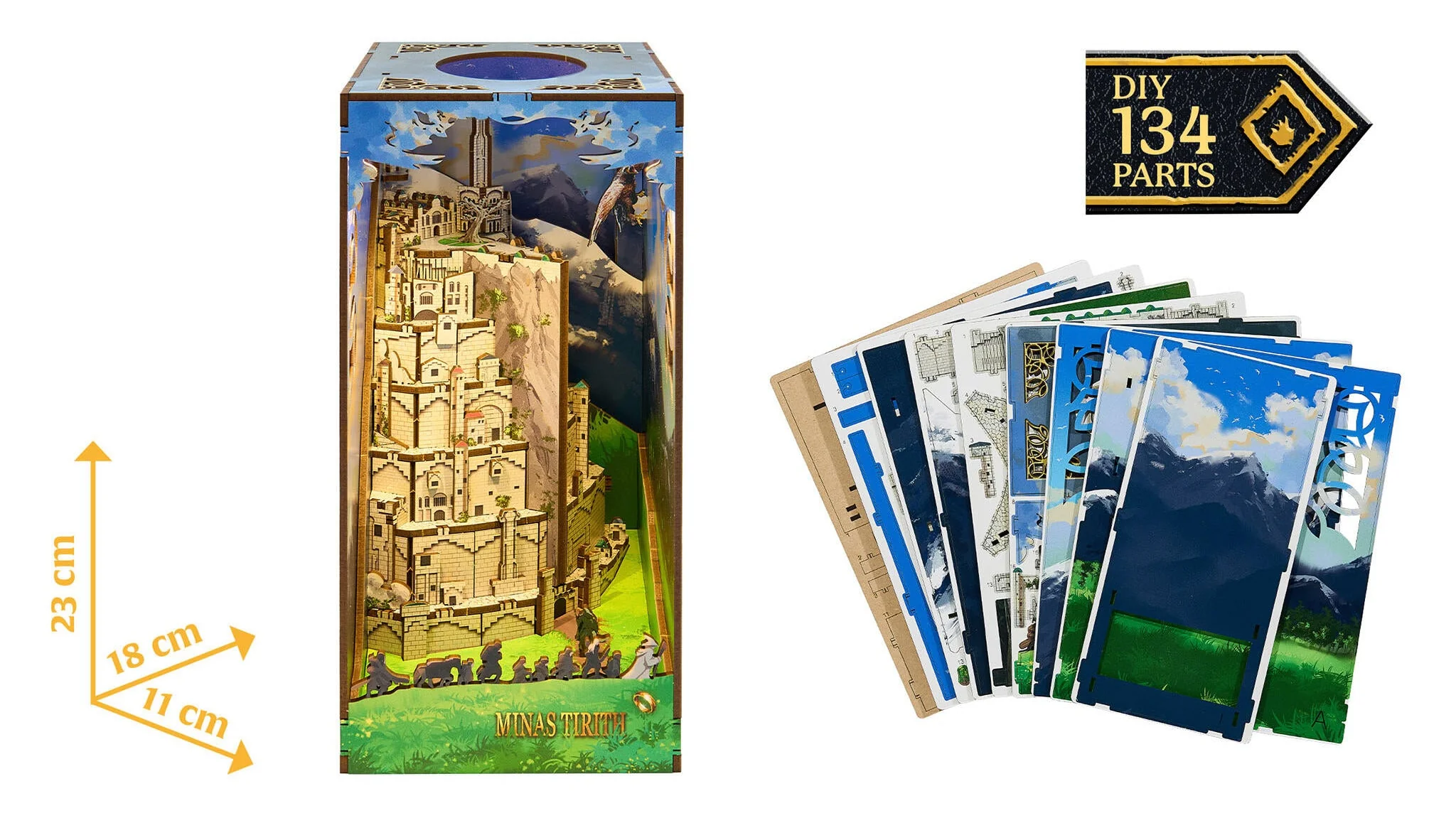 00536 Lord of the Rings Minas Tirith Tiny Adventures Model Kit - Image 3