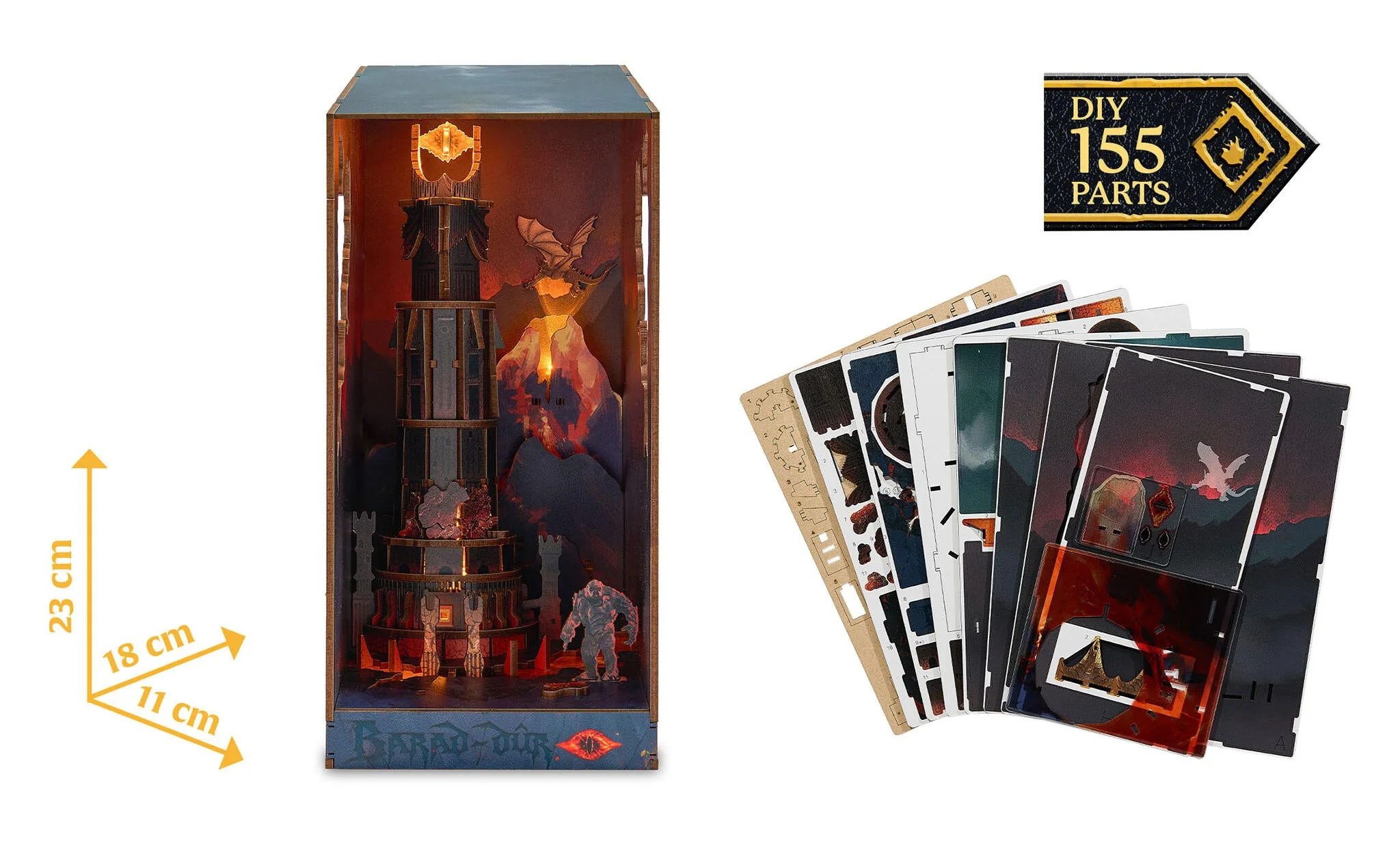 00537 Lord of the Rings Barad-Dur Tiny Adventures Model Kit - Image 3