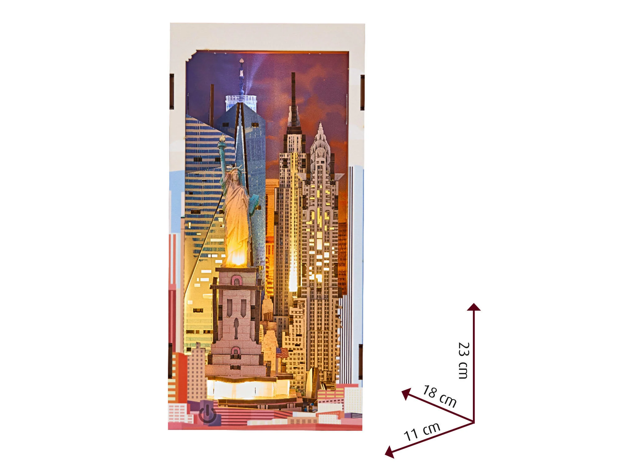 00540 New York Tiny Adventures Book Nook Model Kit - Image 6