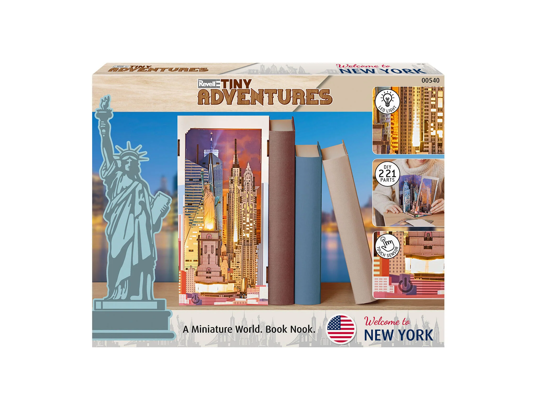 00540 New York Tiny Adventures Book Nook Model Kit - Image 7