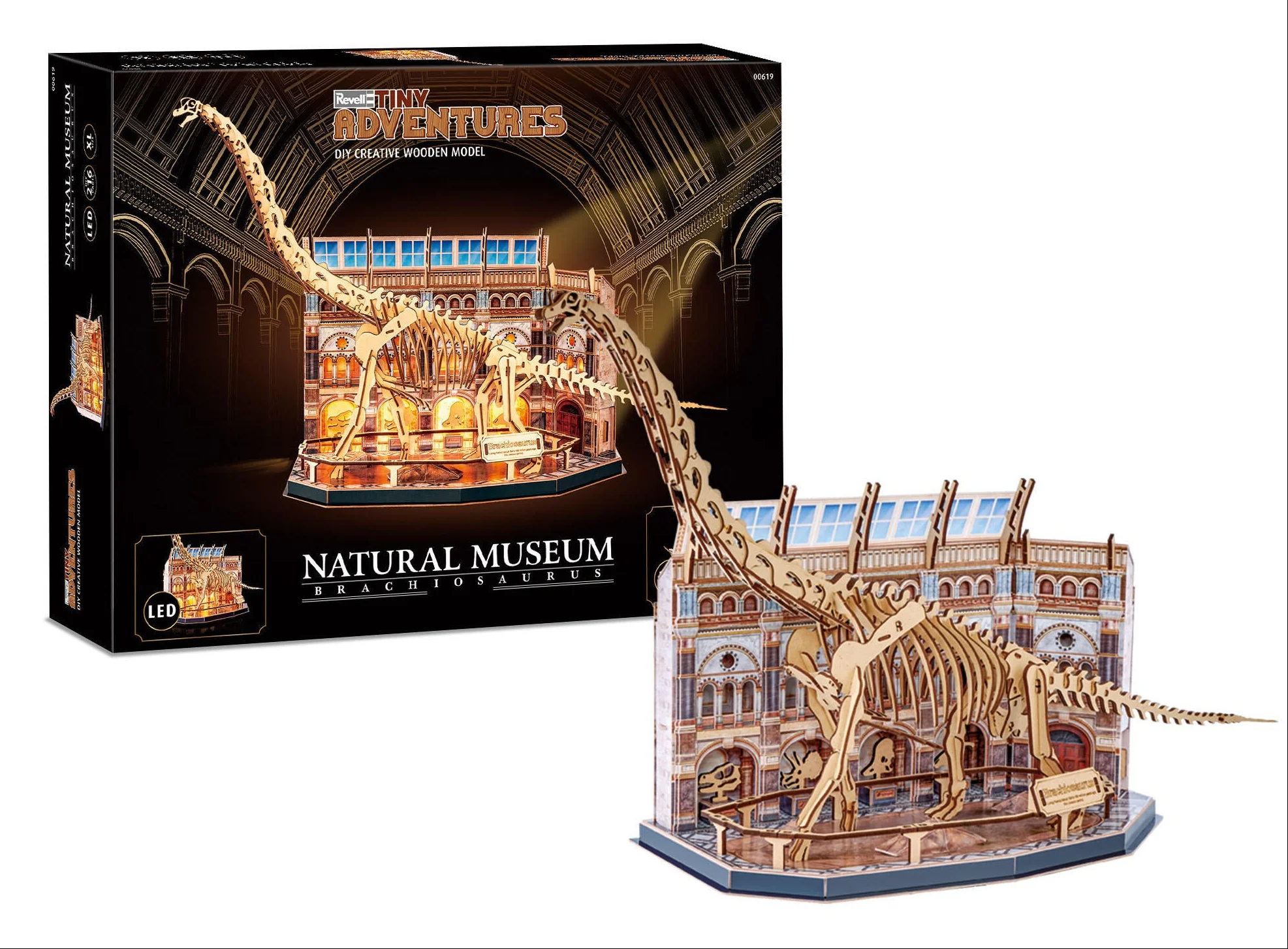 00619 Natural Museum Brachiosaurus Tiny Adventures Model Kit
