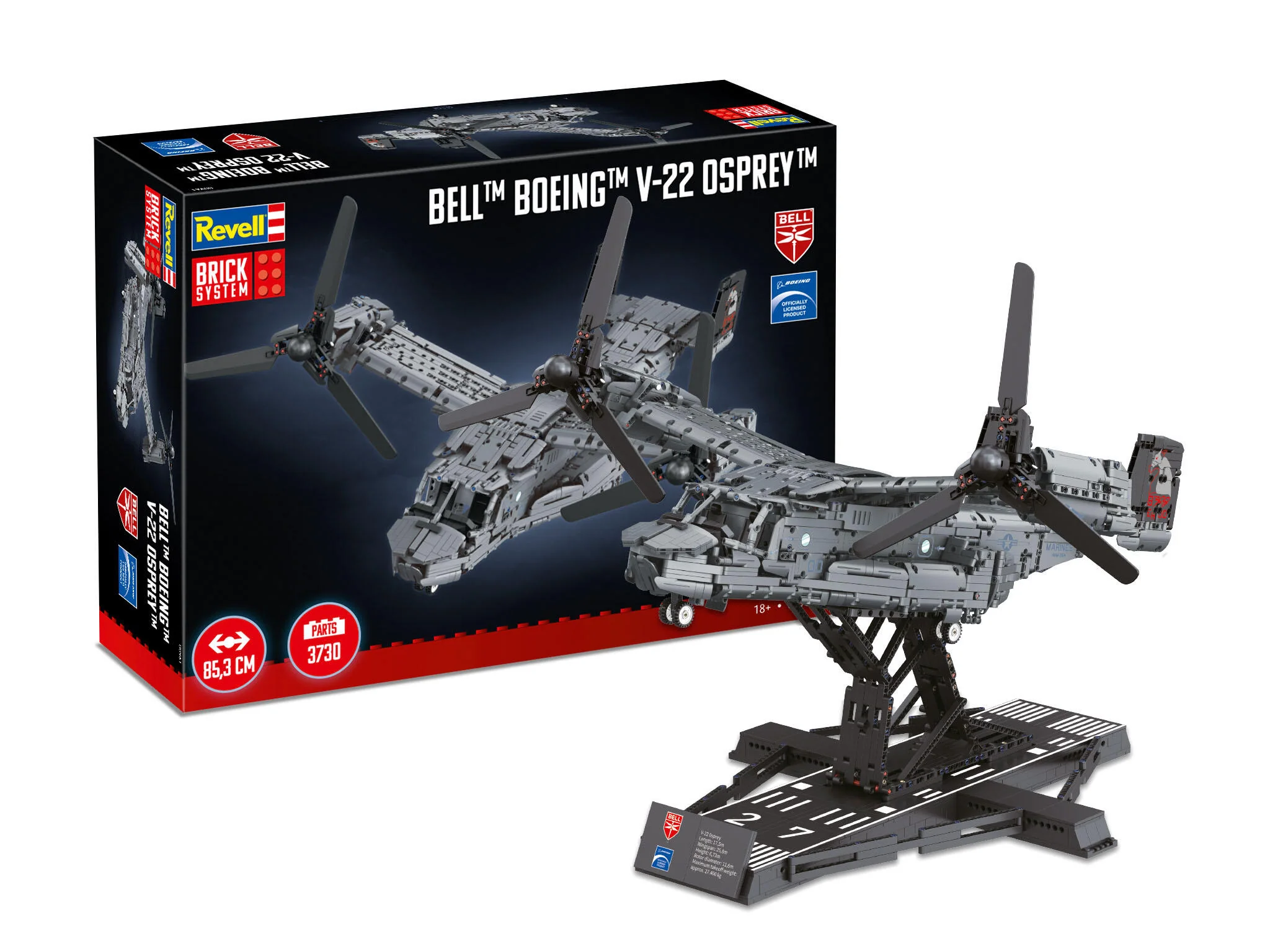 00961 Bell Boeing V-22 Osprey Brick System Model Kit