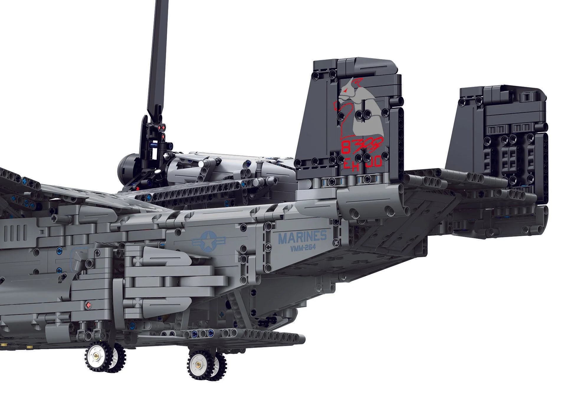 00961 Bell Boeing V-22 Osprey Brick System Model Kit - Image 3
