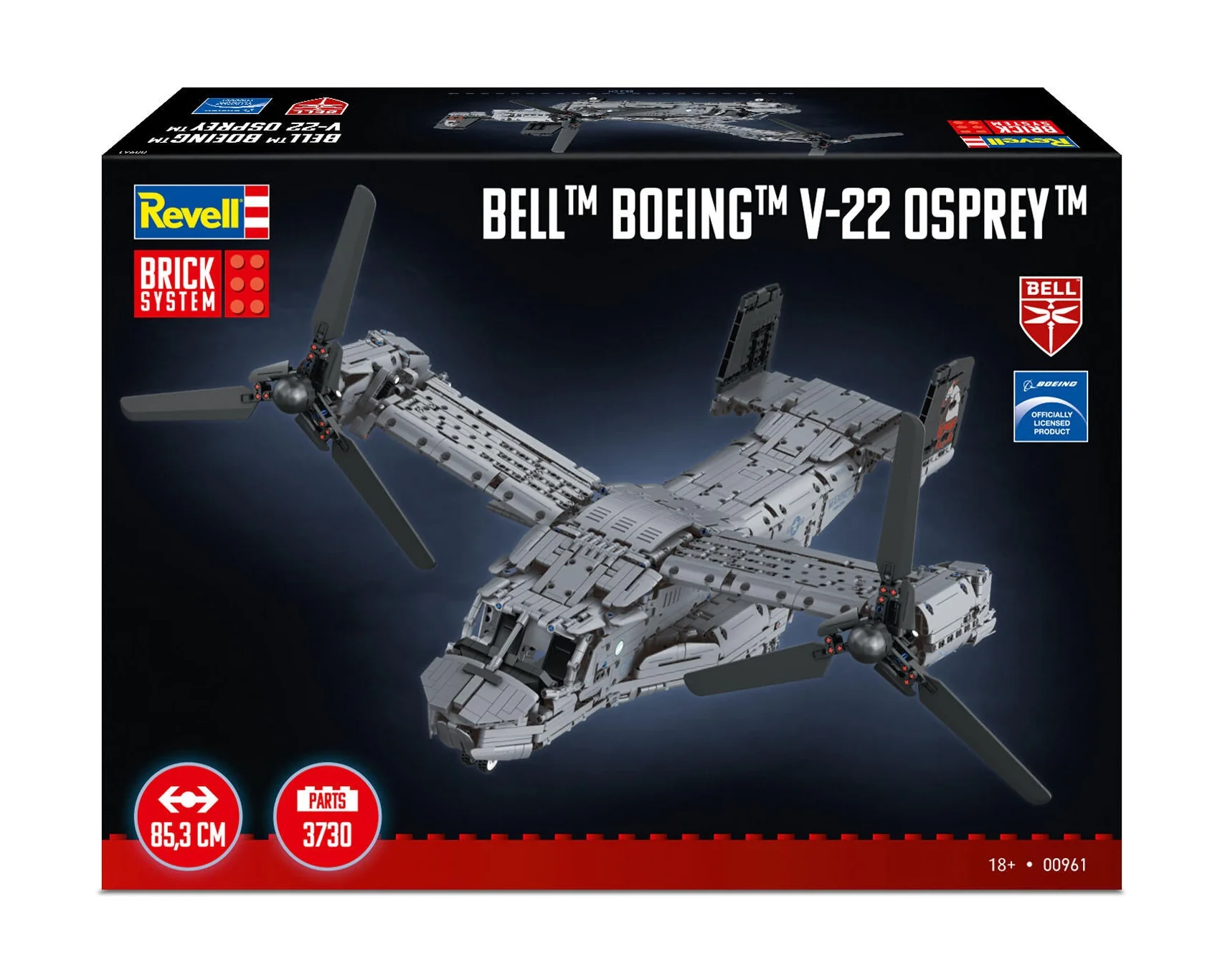 00961 Bell Boeing V-22 Osprey Brick System Model Kit - Image 8
