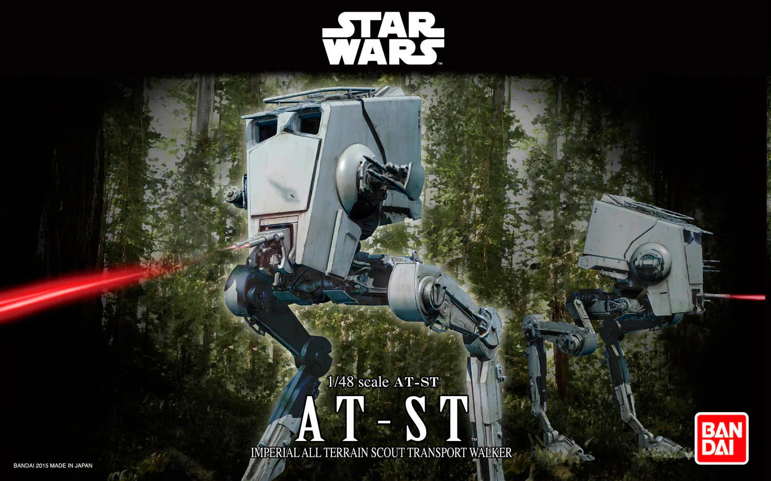 01202 Bandai Star Wars AT-ST (1:48 Scale) Model Kit - Image 7