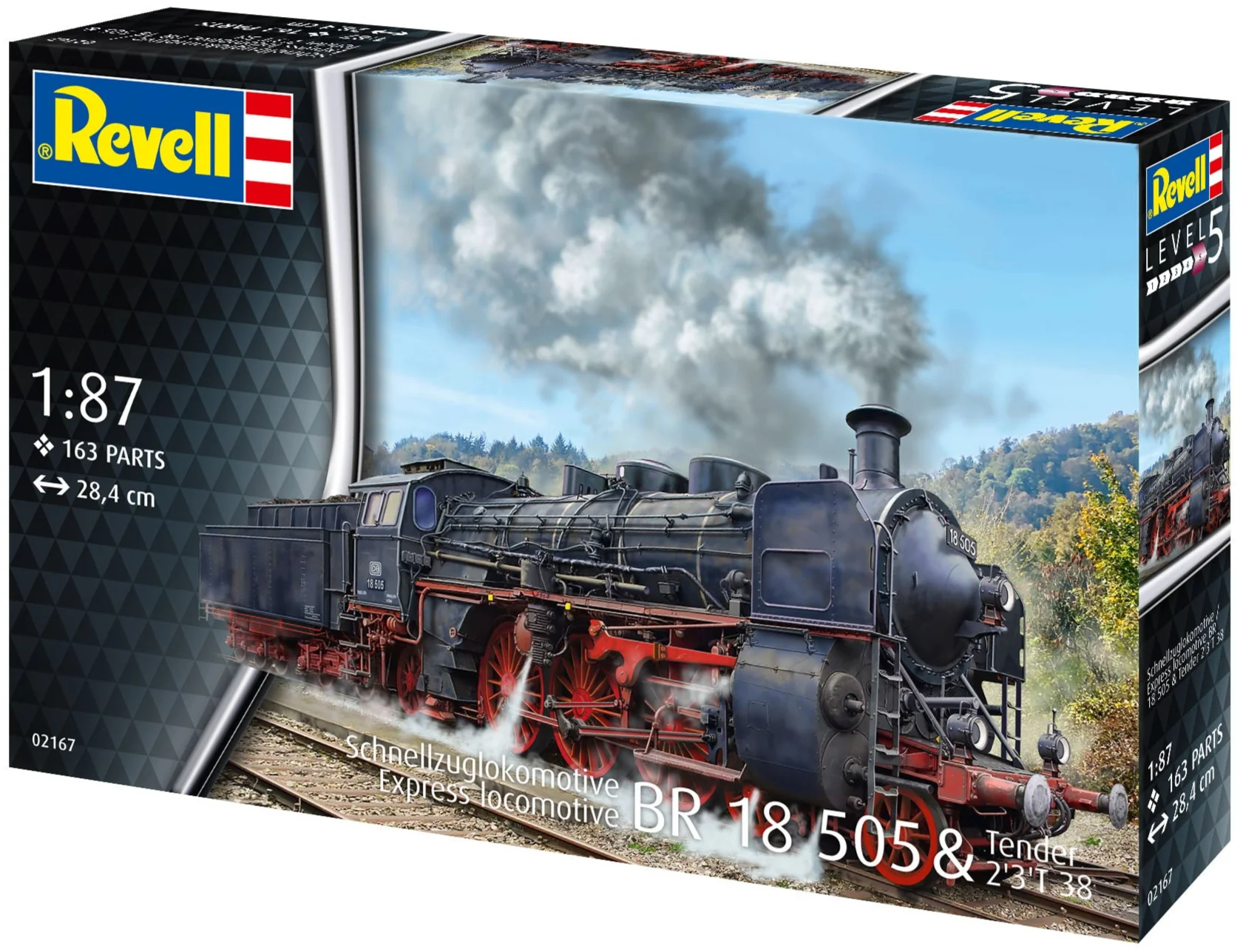 02167 Express Locomotive BR 18 505 with Tender 2'3' T38 Model Kit - Image 10