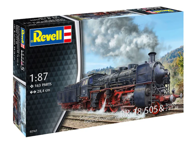 02167 Express Locomotive BR 18 505 with Tender 2'3' T38 Model Kit - Image 12
