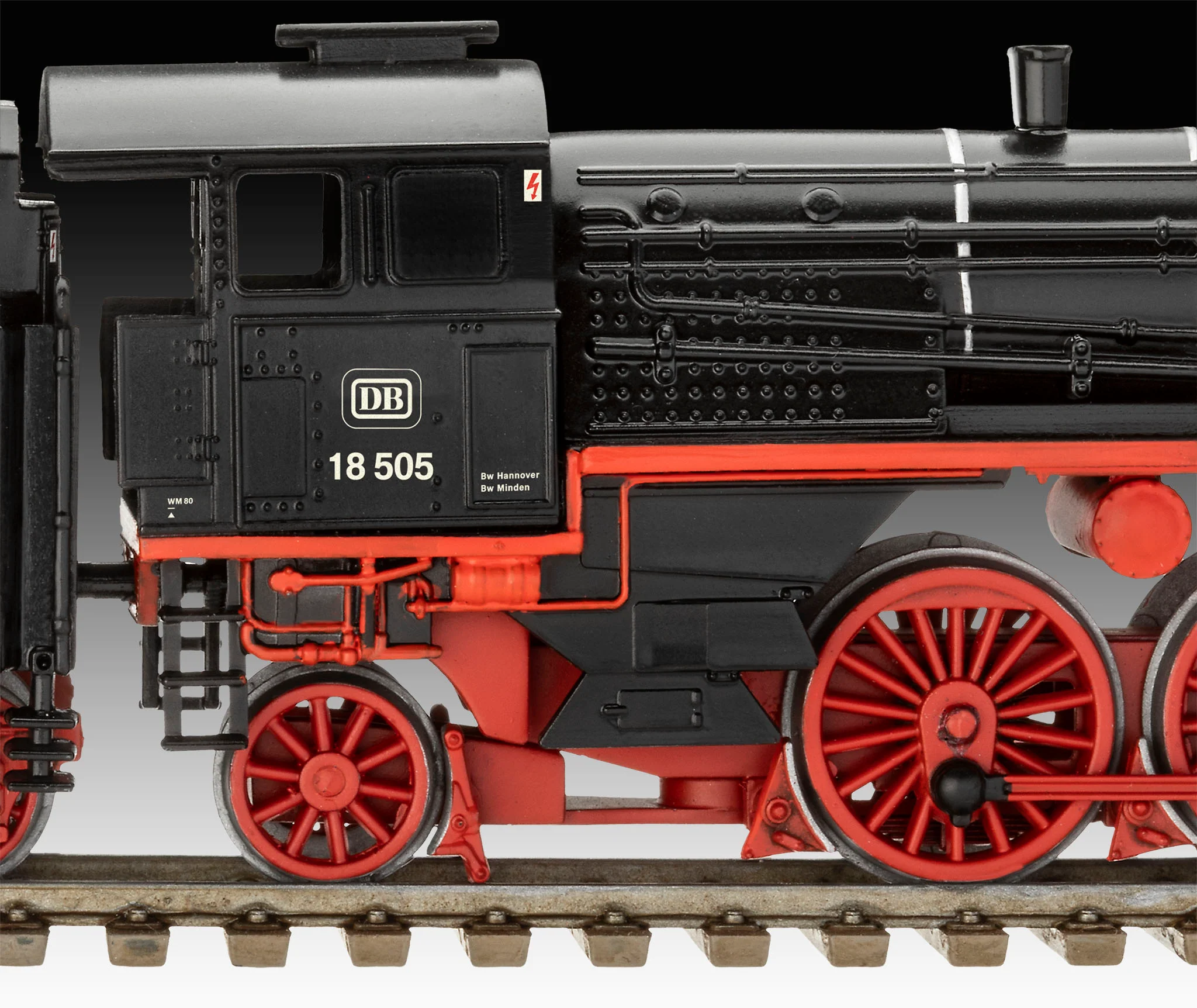 02167 Express Locomotive BR 18 505 with Tender 2'3' T38 Model Kit - Image 5