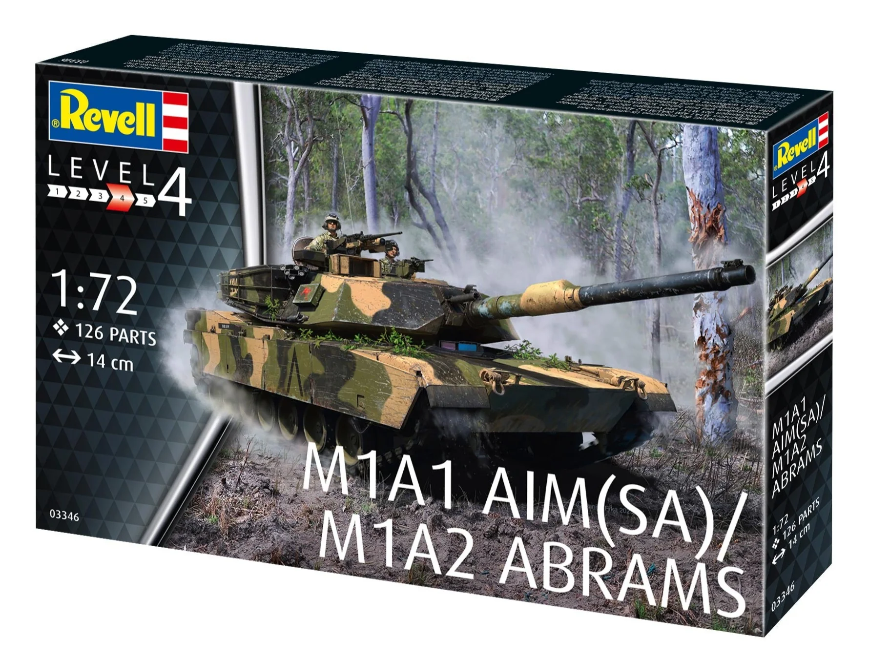 03346 US M1A2 Abrams (1:72 Scale) Kit - Image 7