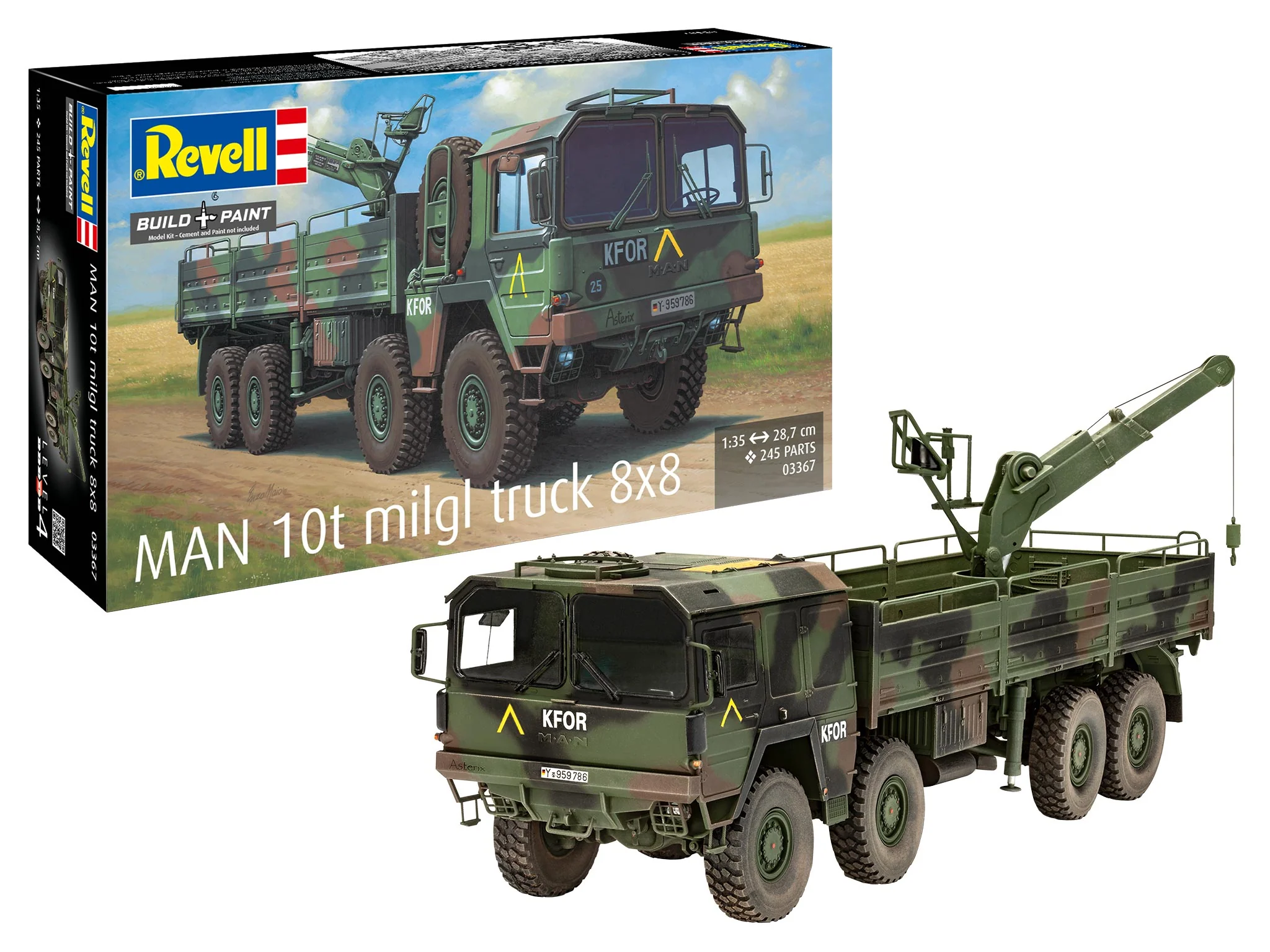 03367 MAN 10t milgl truck 8x8 Model Kit