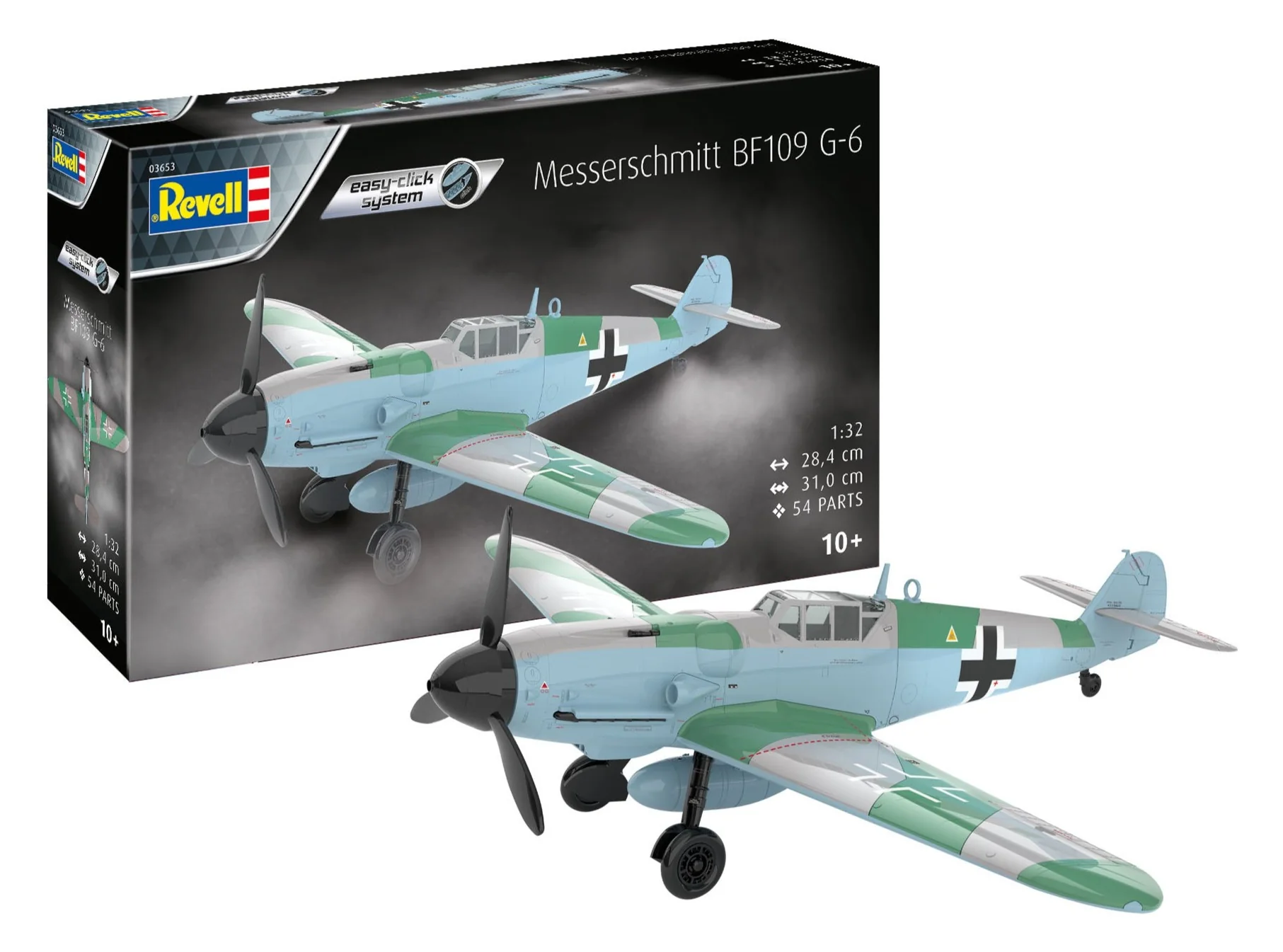 03653 Messerschmitt Bf109G-6 easy-click-system Model Kit