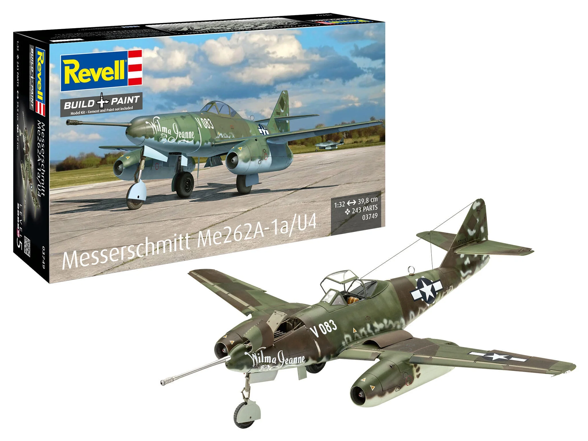 03749 Messerschmitt Me262A-1a/U4 Model Kit