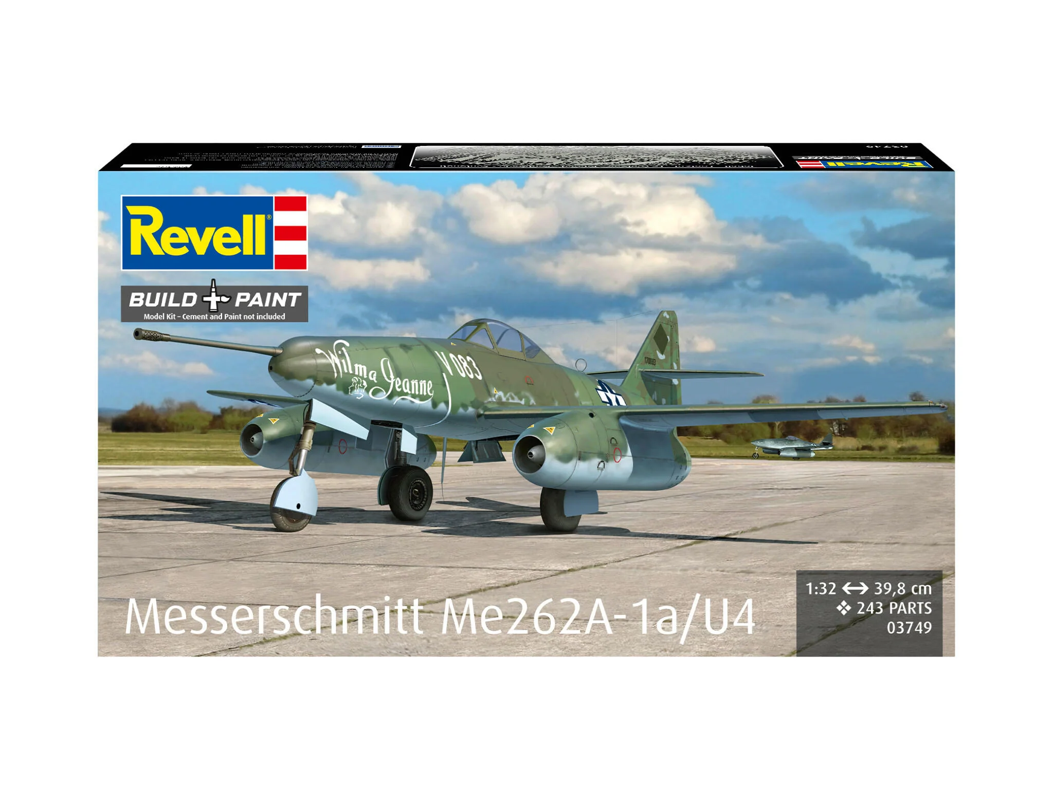 03749 Messerschmitt Me262A-1a/U4 Model Kit - Image 8