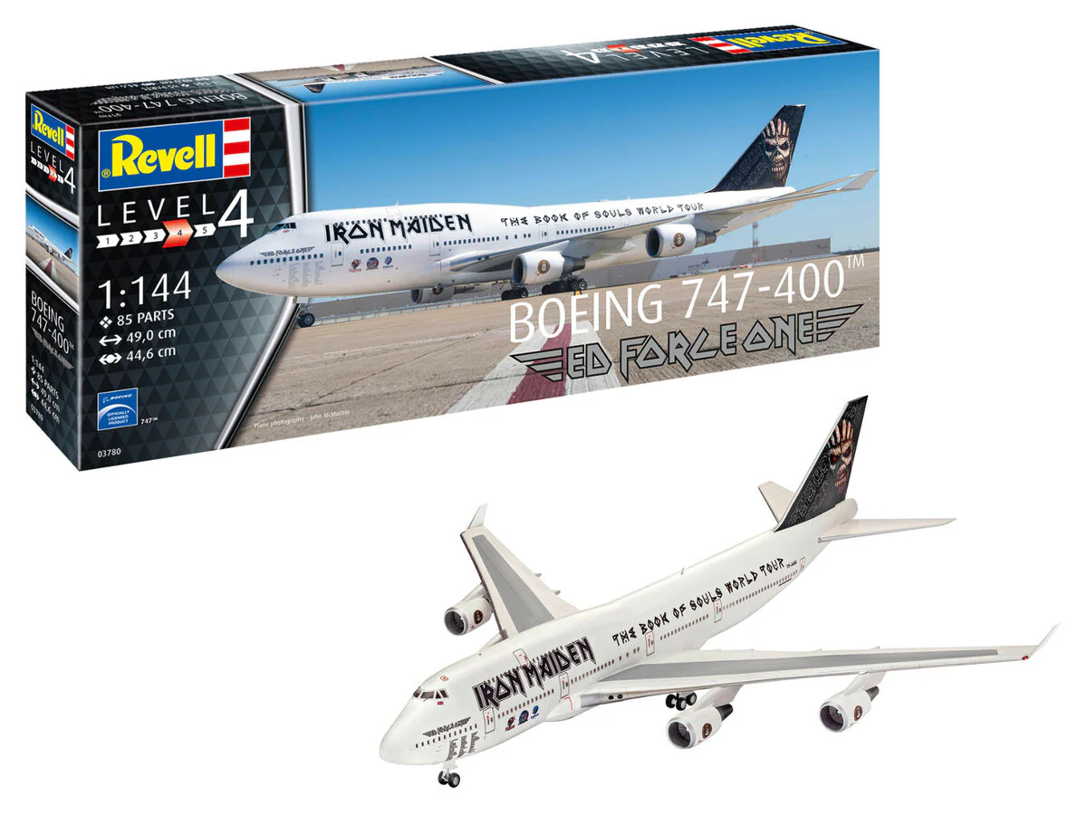 03780 Boeing 747-400 Iron Maiden "Ed Force One" Model Kit