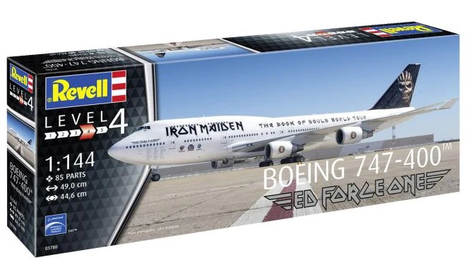 03780 Boeing 747-400 Iron Maiden "Ed Force One" Model Kit - Image 2