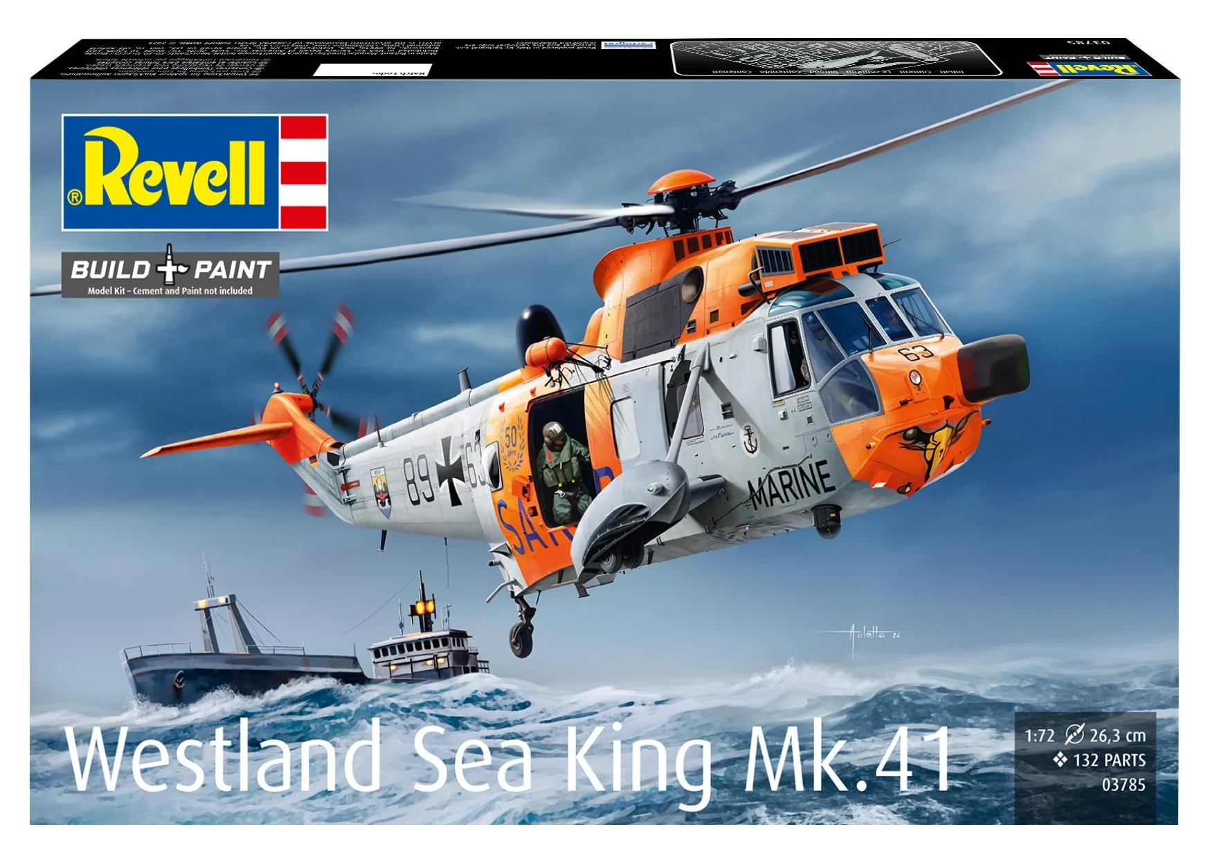03785 Westland Sea King Mk. 41 Model Kit - Image 8