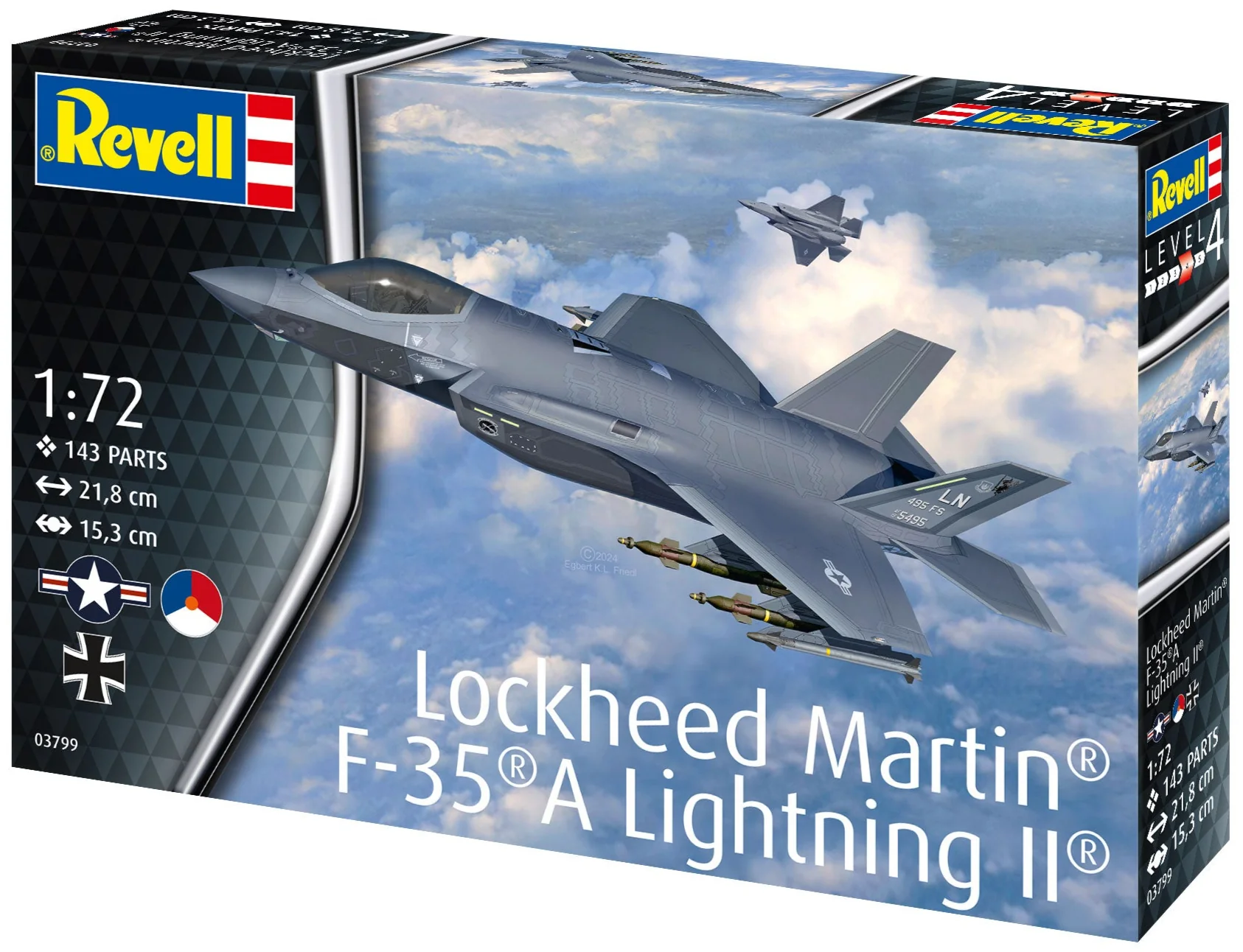 03799 Lockheed Martin® F-35®A Lightning II® Model Kit - Image 13