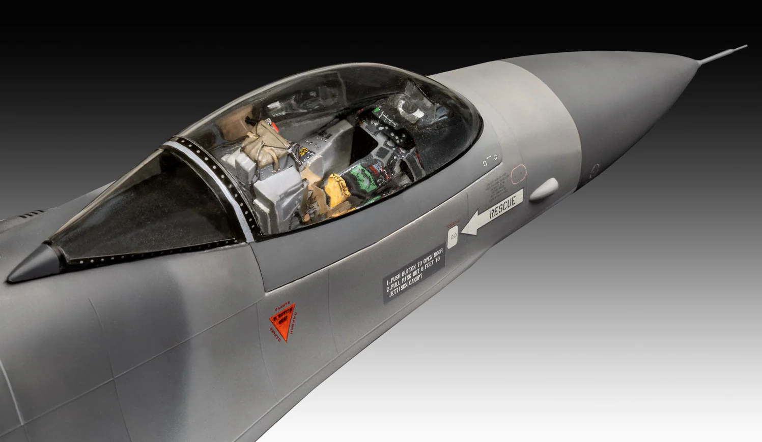 03802 F-16 Falcon 50th Anniversary Model Kit - Image 4