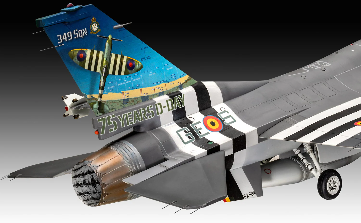 03802 F-16 Falcon 50th Anniversary Model Kit - Image 7