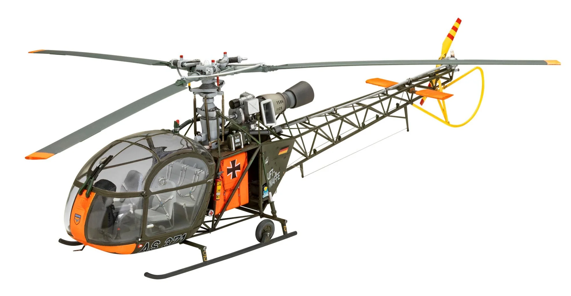 03804 Alouette II Model Kit - Image 2