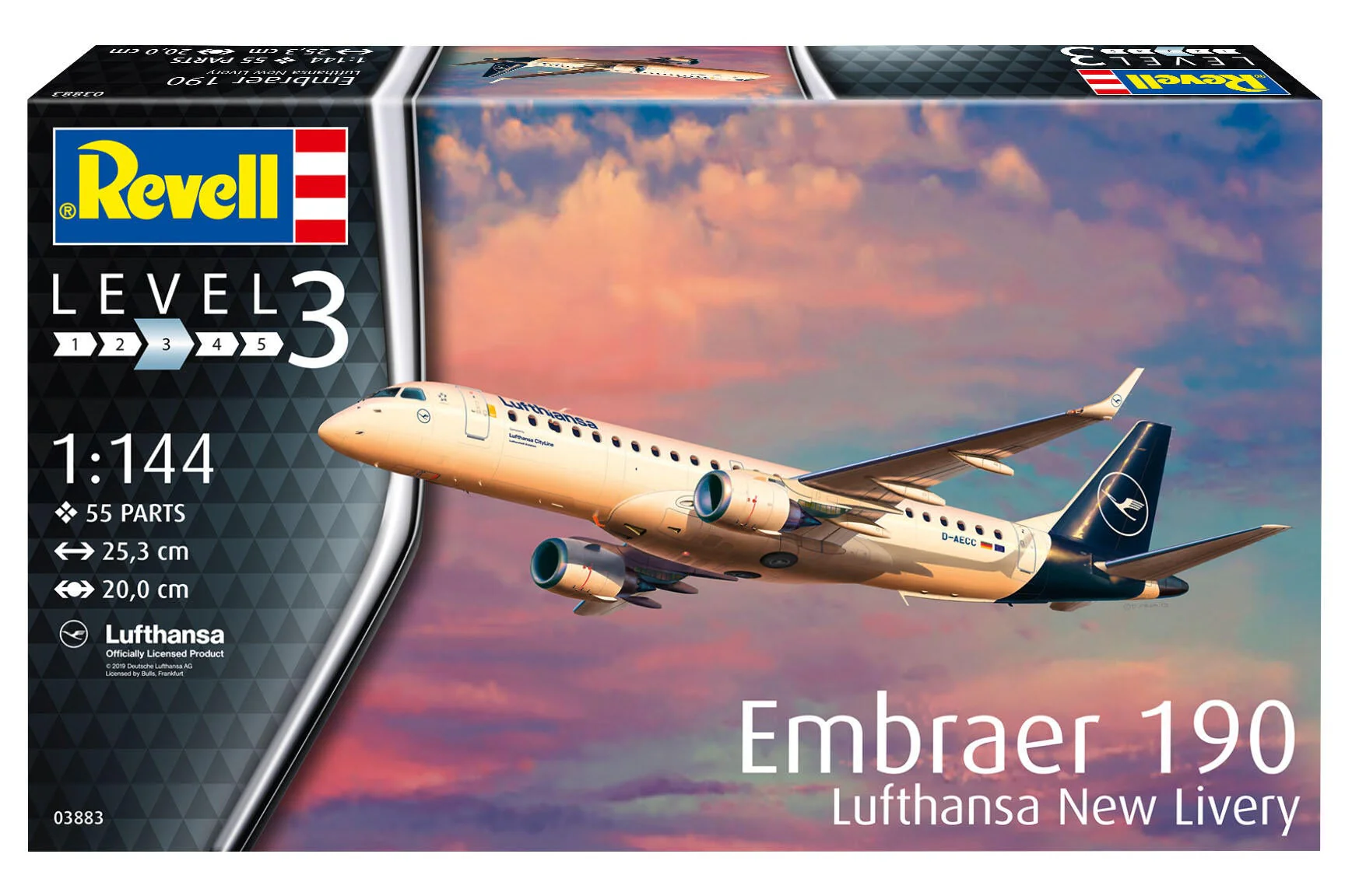 03883 Embraer 190 "Lufthansa" New Livery Model Kit - Image 7
