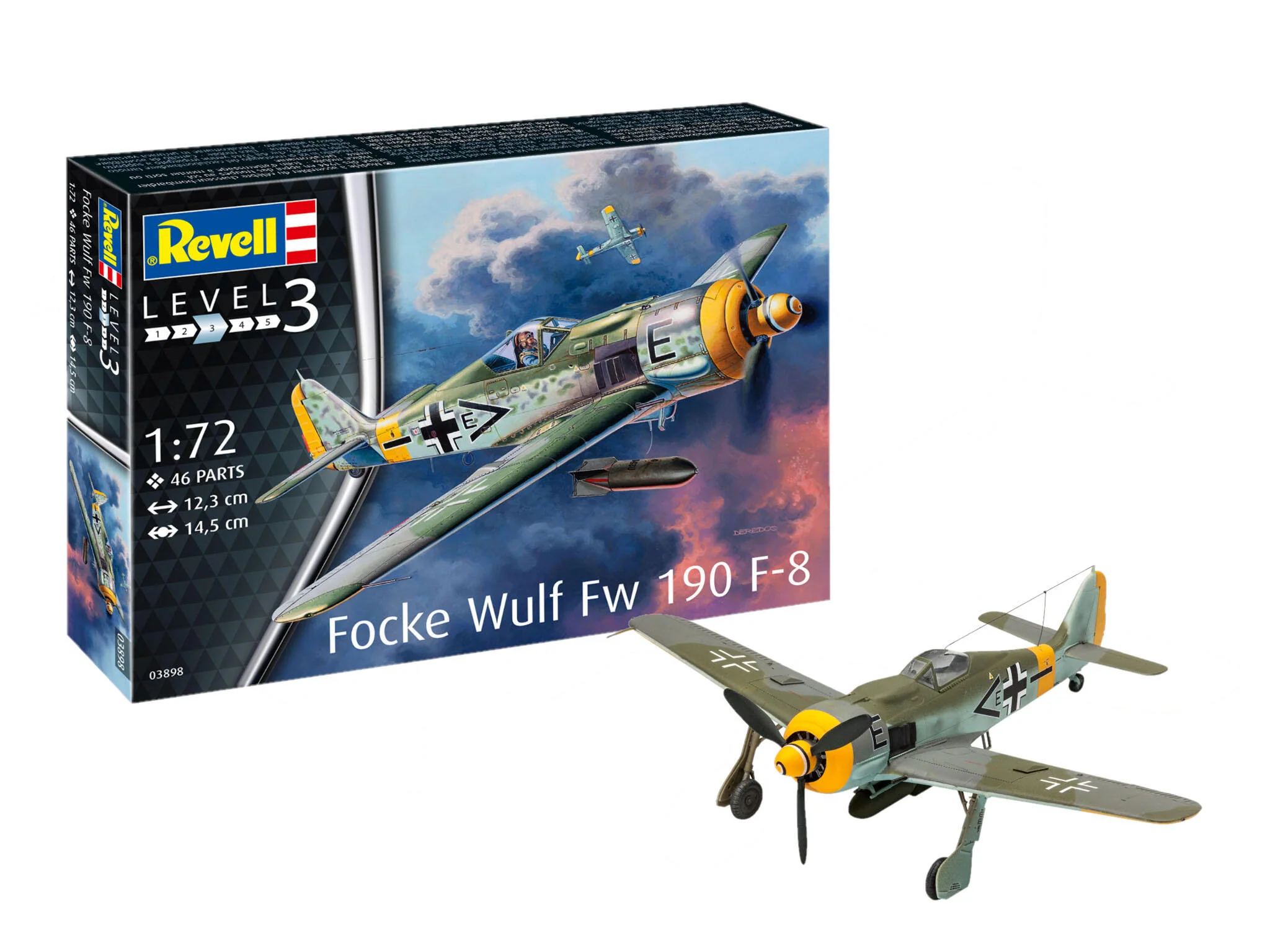 03898 Focke Wulf Fw190 F-8 Model Kit